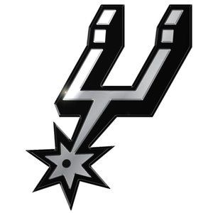 San Antonio Spurs 3-D Chrome Heavy Metal Emblem